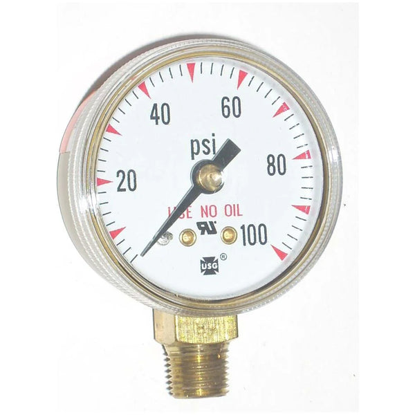 TURBOWELD OXYGEN PRESSURE GAUGE 1-1/2'' 100 Lb. 232-01P