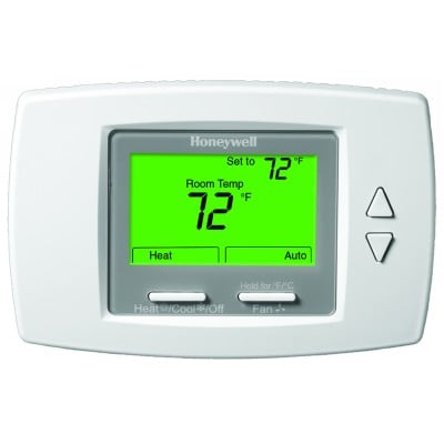 Honeywell TB6575A1000 Digital Fan Coil Thermostat – 120/240V, 3-Speed, 2/4 Pipe Auto Changeover