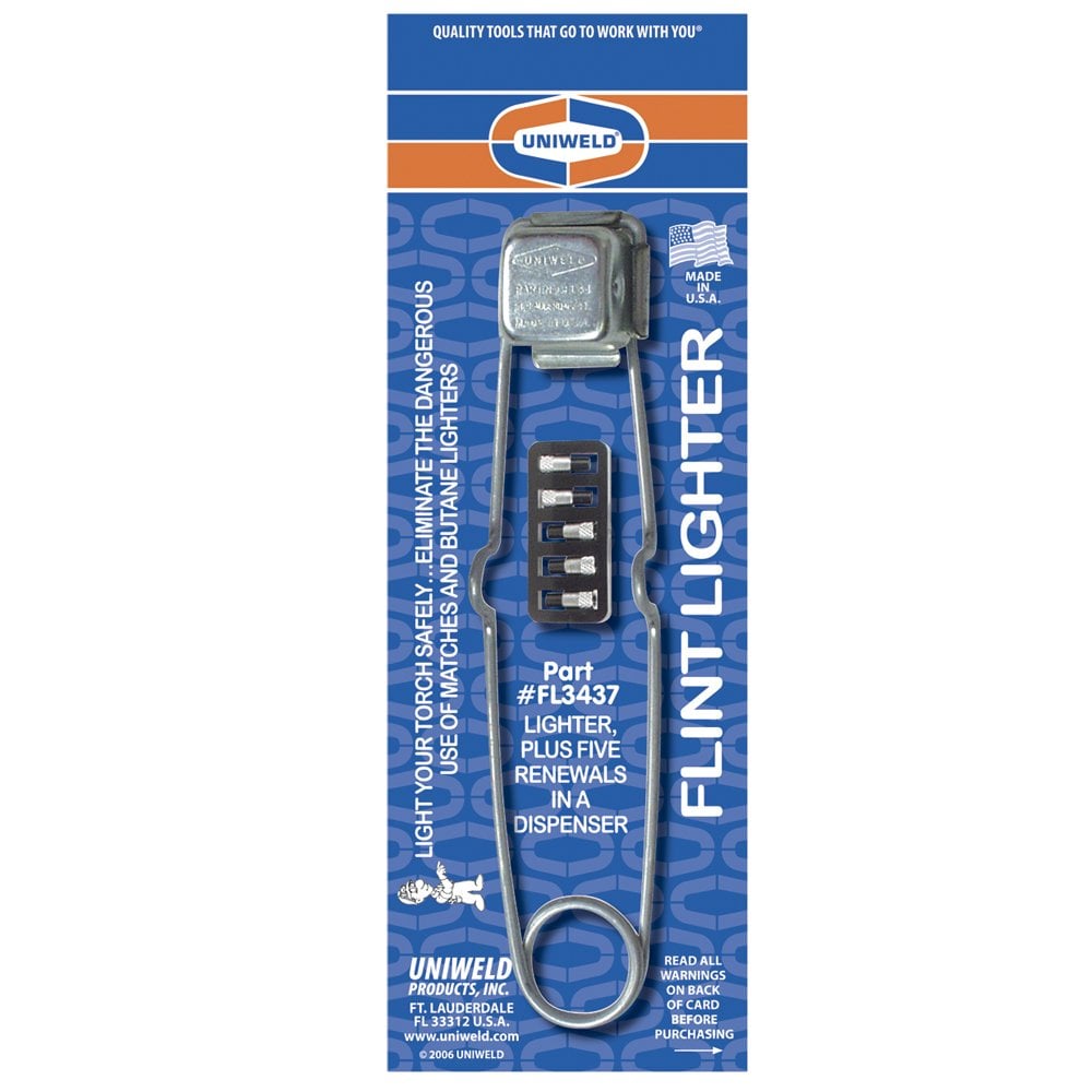 Uniweld FL3437 Flint Lighter – Single-Hand Operated Igniter for Welding and Brazing
