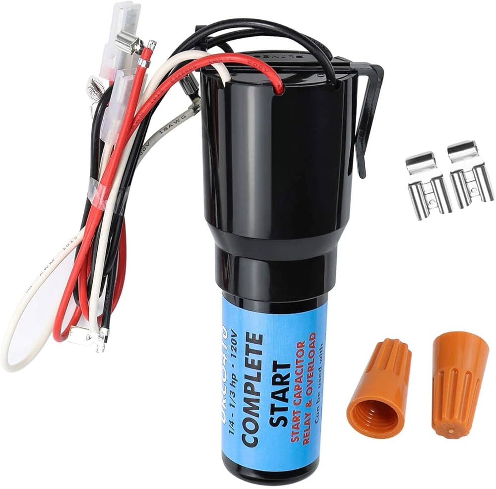 GS GEC410 Potential Relay & Start Capacitor Combo for 1/4–1/3 HP Motors