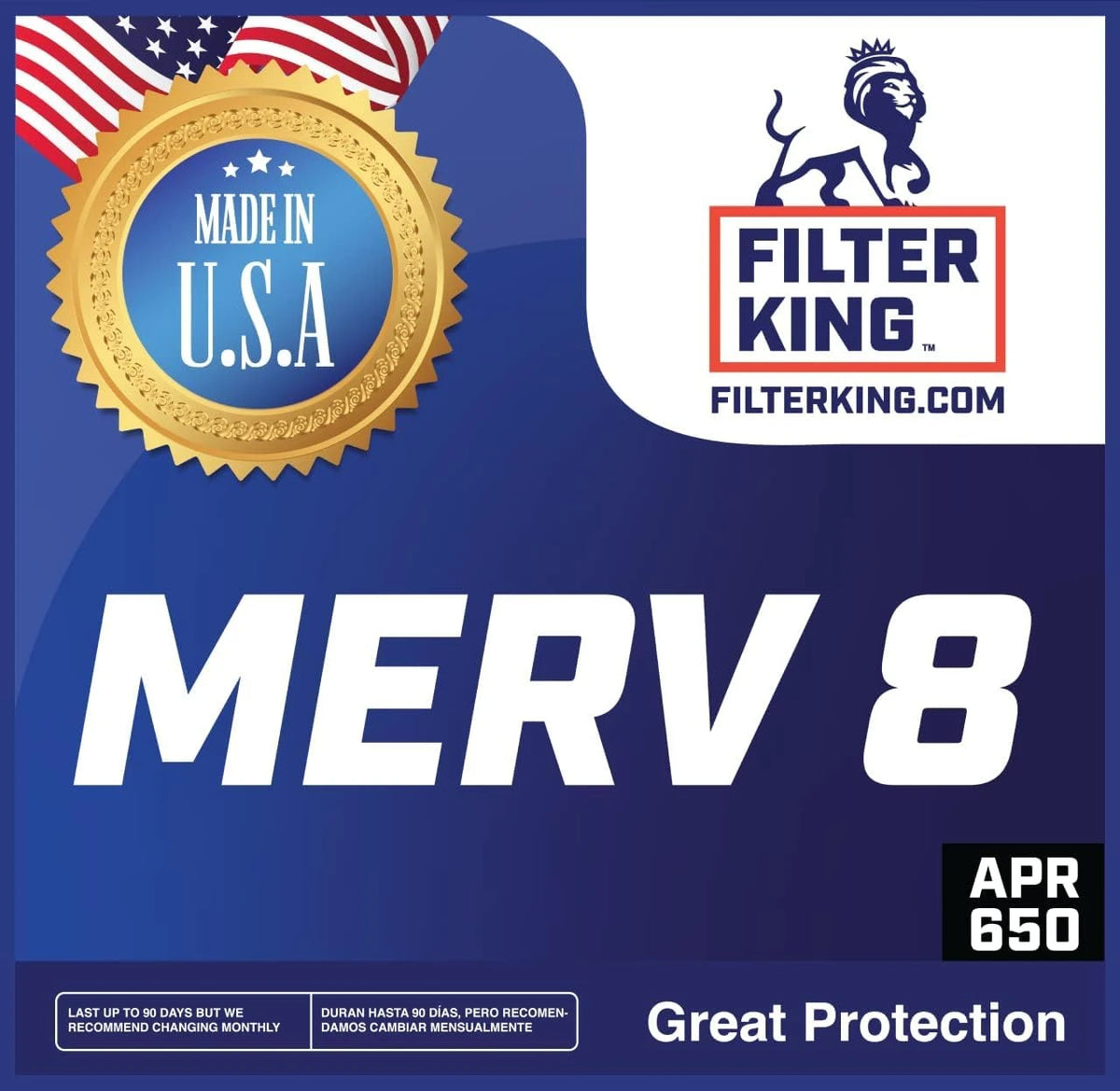 MERV 8 Air Filter 17½ x 21 x 1