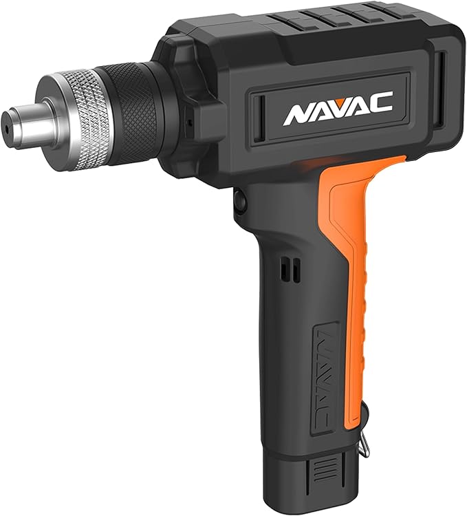 NAVAC NTE11L BreakFree Power Tube Expander Kit 3/8" to 1-1/8" OD with Battery Charger and Case