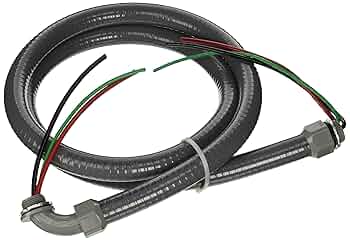 MA‑LINE MA‑6034W – 6′ × 3⁄4″ Plastic Fitted A/C Whip with #8 THHN Wire