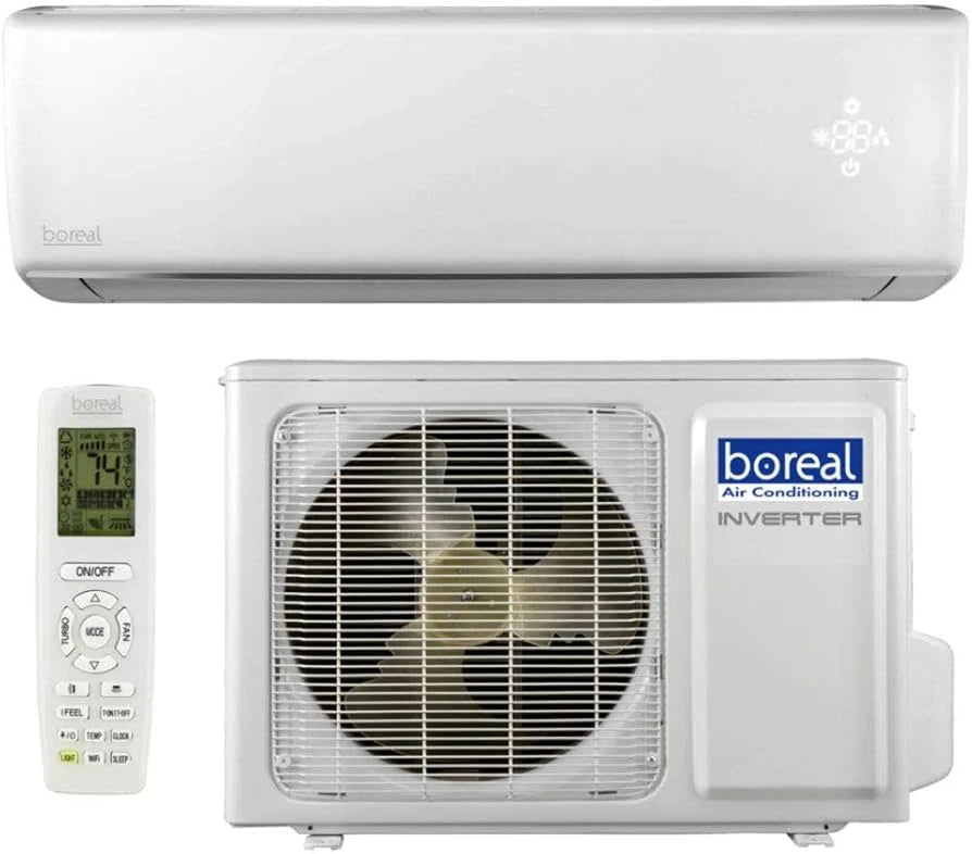 BOREAL 9,000 BTU 115V Mini Split Heat Pump System | Inverter Technology | Model 3BRS09HPL1IA / 3BRS09HPL1OA