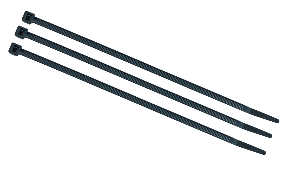 BL24H0-L 24" Heavy-Duty Black Cable Ties (175 lb, 50 Pack)