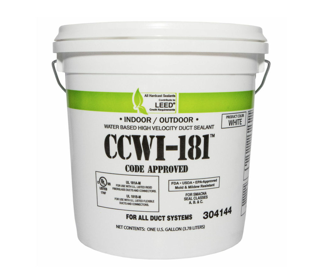 CCWI-181 Indoor/Outdoor Water Based Duct Sealant - White 1 Gal