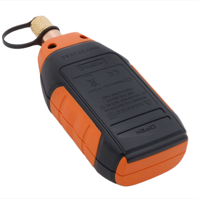 NAVAC NMV1 Micron Vacuum Gauge – Pirani Sensor, 0–75,000 Microns, 1/4" Flare, Leak Alarm Buzzer