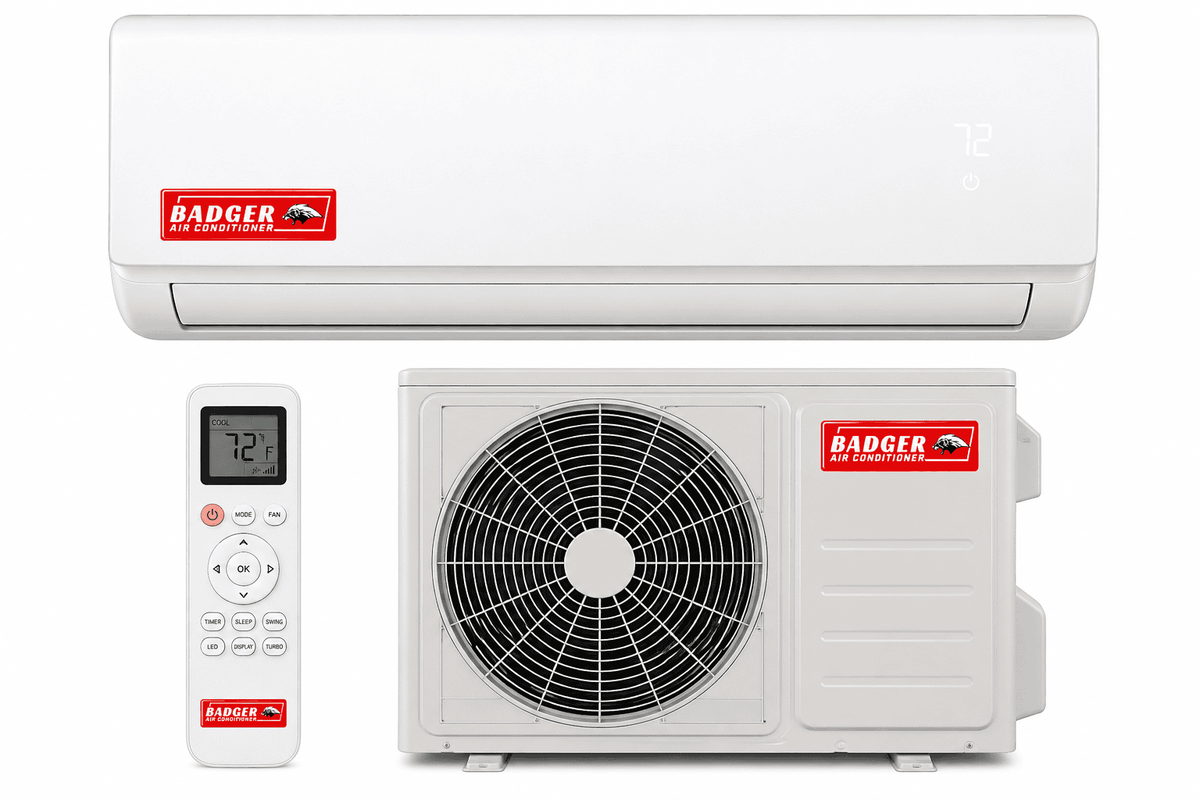 Badger 19 SEER Heat Pump Mini Split 220V 24000 BTU R-454B