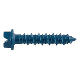 DeWalt Ultracon+ 1/4" x 1-3/4" Blue Hex Washer Head Concrete Screw Anchor DFM12722