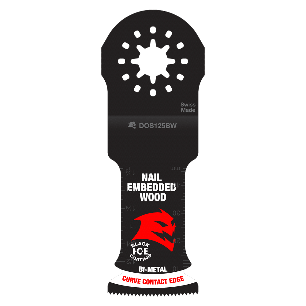 Diablo DOS125BW3 1-1/4 in. Starlock Bi-Metal Oscillating Blades for Nail-Embedded Wood