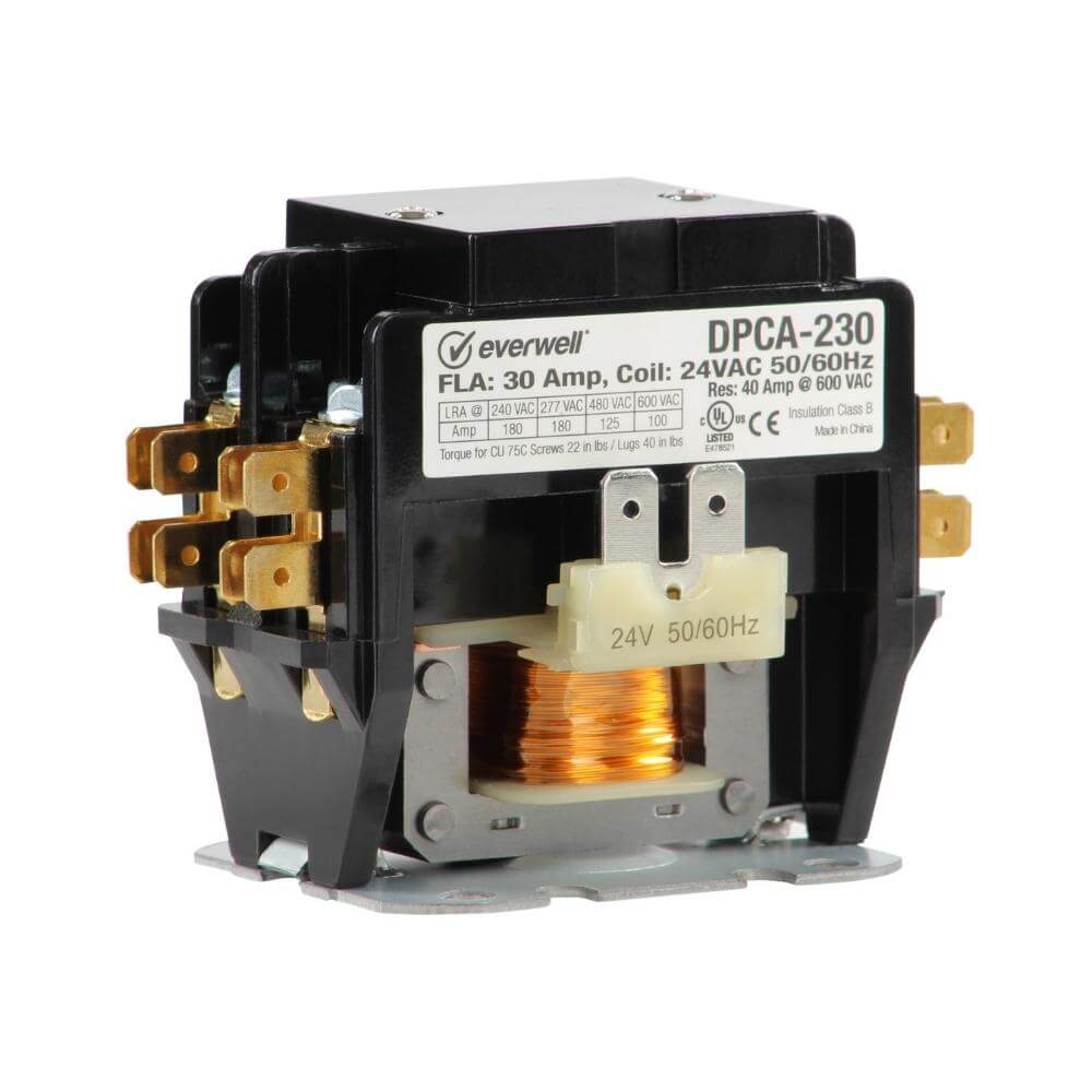 Everwell 2 Pole 40 Amp 120V Coil Definite Purpose Contactor – DPCB-240