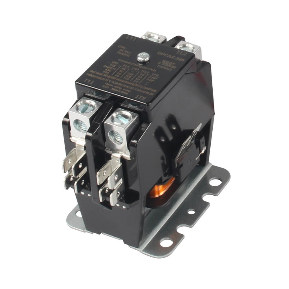 Everwell 2 Poles Contactor 40 Amp 24VAC – Compact Power Switch for HVAC Compressors and Fan Units