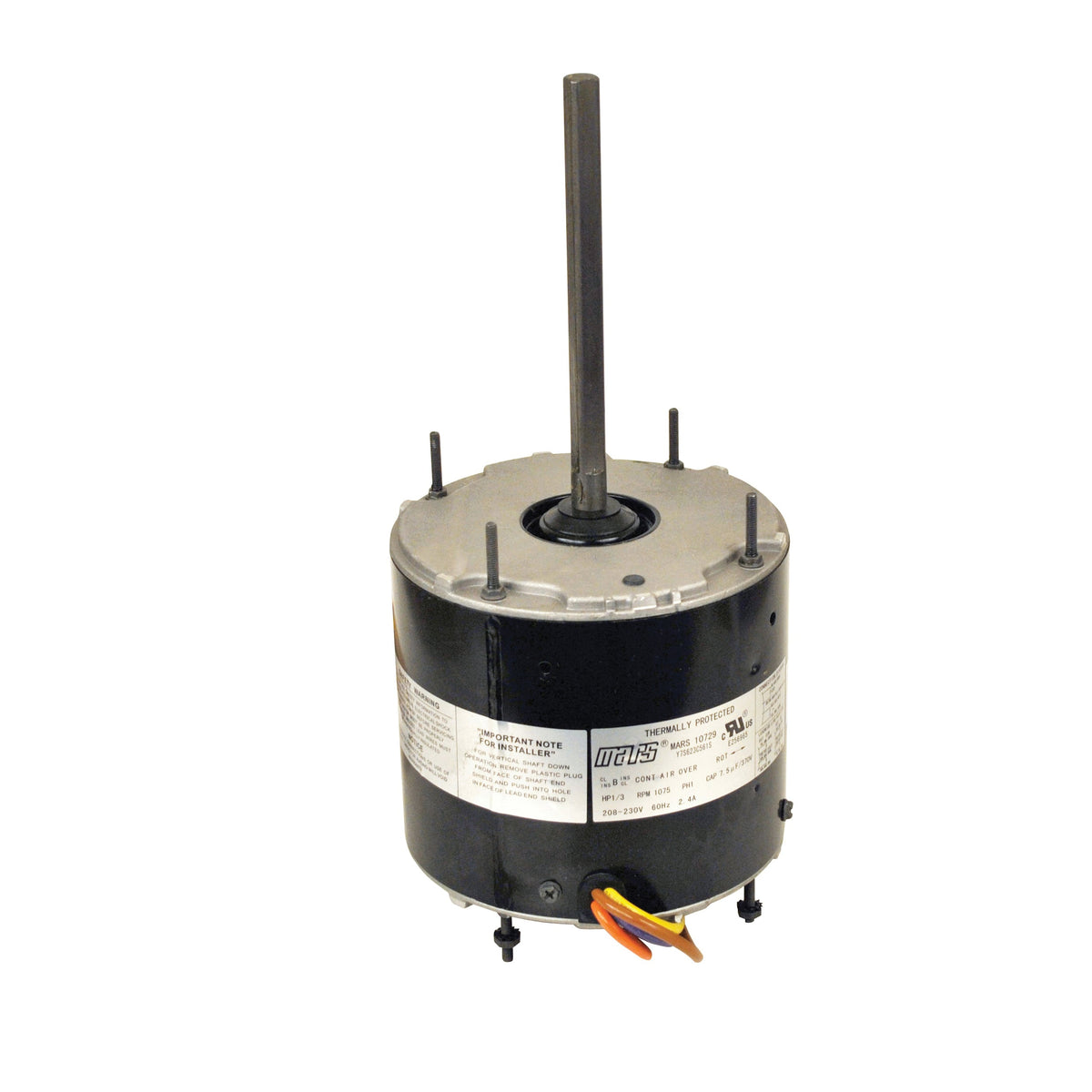 PARTNERS CONDENSER MOTOR 1/2HP, 1075 RPM 01-0163