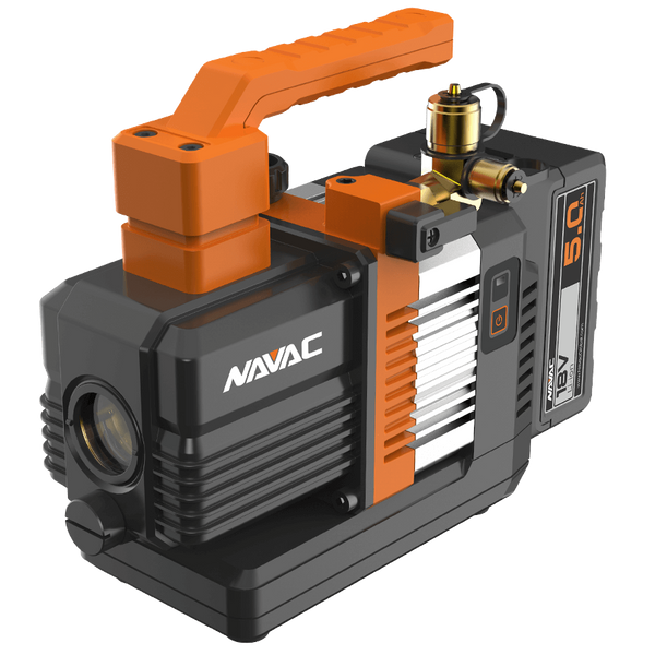 NAVAC BreakFree NP2DLM – 2 CFM Cordless Vacuum Pump (18V Li‑ion, Dual‑Stage)