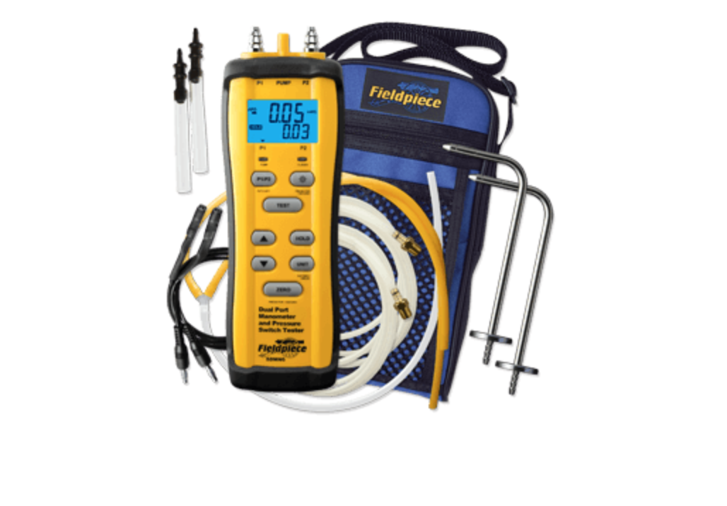 Fieldpiece SDMN6 Dual Port Manometer and Pressure Switch Tester