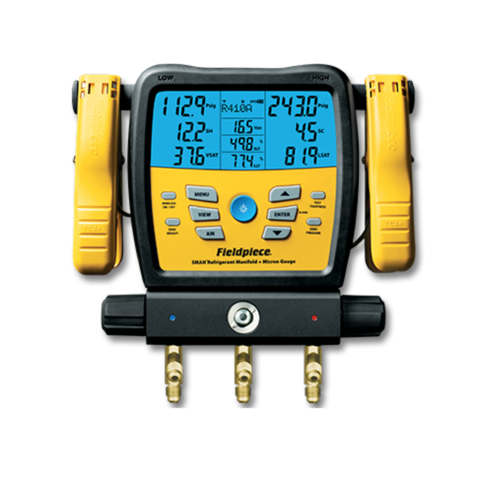 Fieldpiece SM380V Wireless 3-Port Digital Manifold with Micron Gauge