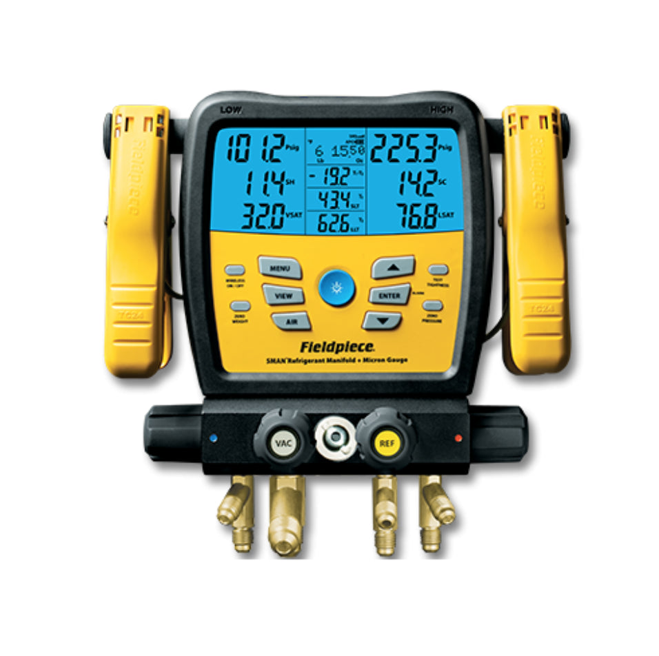 Fieldpiece SM480V Wireless 4-Port Digital Manifold with Micron Gauge