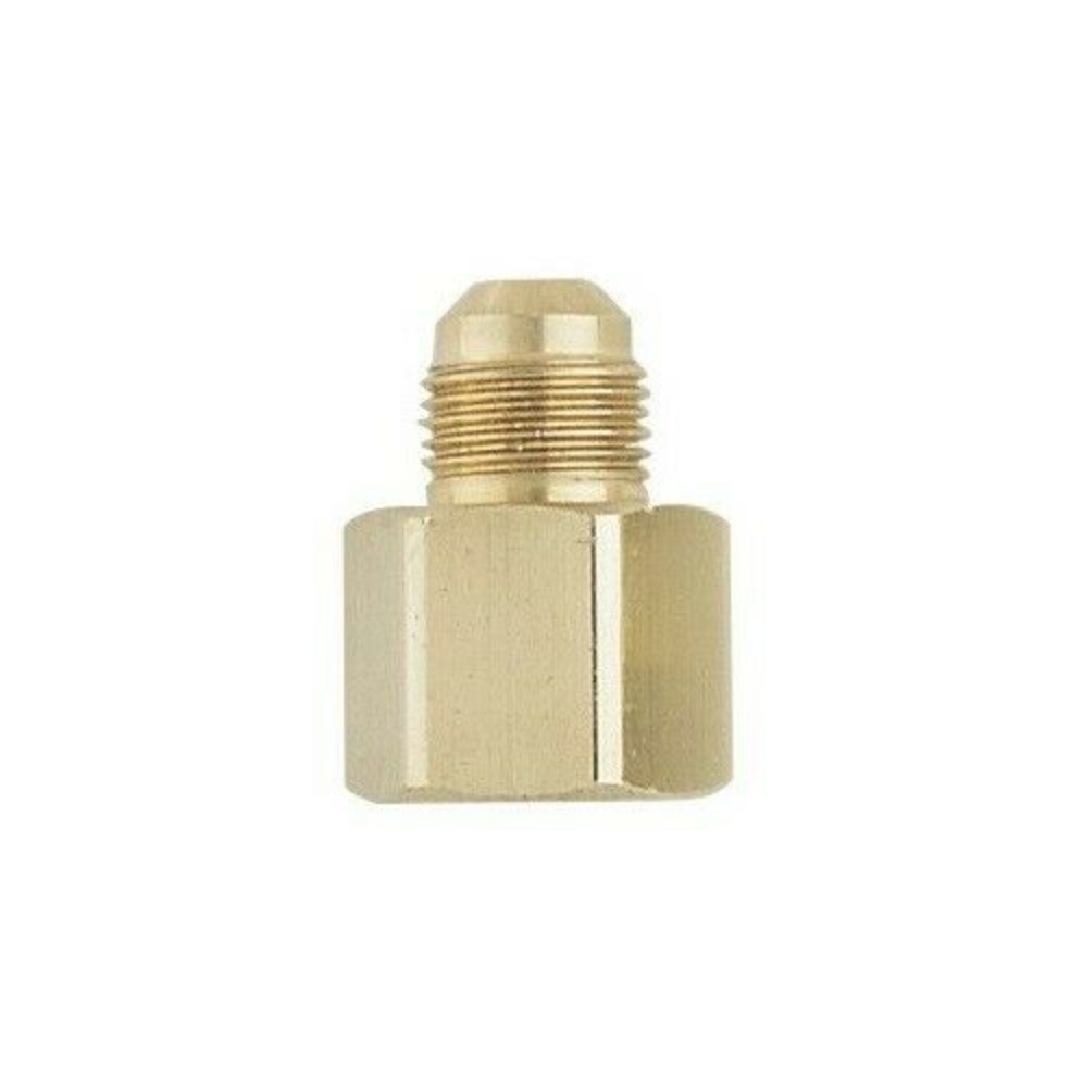 Yellow Jacket 19130 1/4" Male to 3/8 Female STR  x 1/4" Male Flare Vacuum Pump Intake Adapter