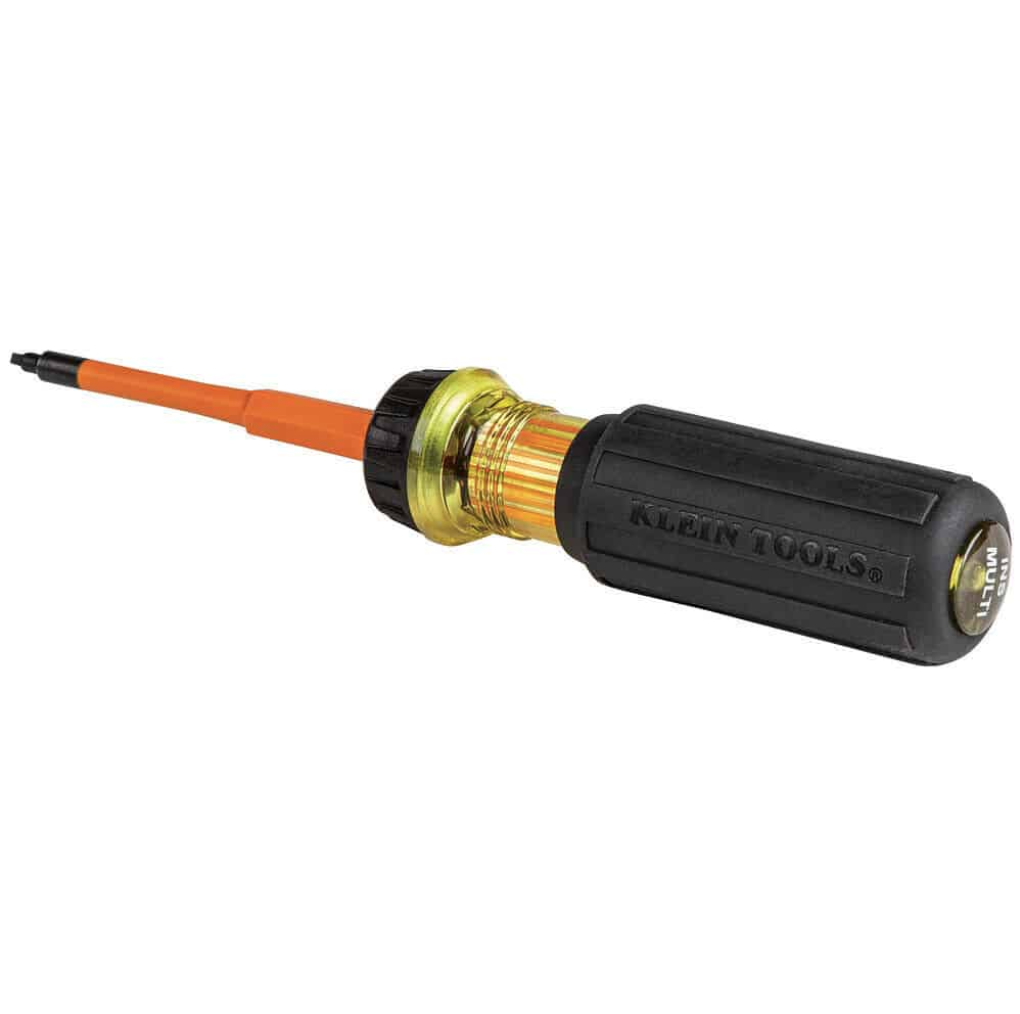 Klein Tools 32287 2-in-1 Insulated Screwdriver #1 and #2 Square Tip