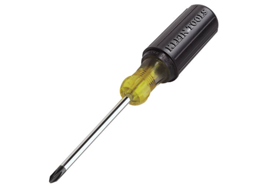 Klein Tools 603-4 #2 Phillips Screwdriver w/ 4" Round Shank