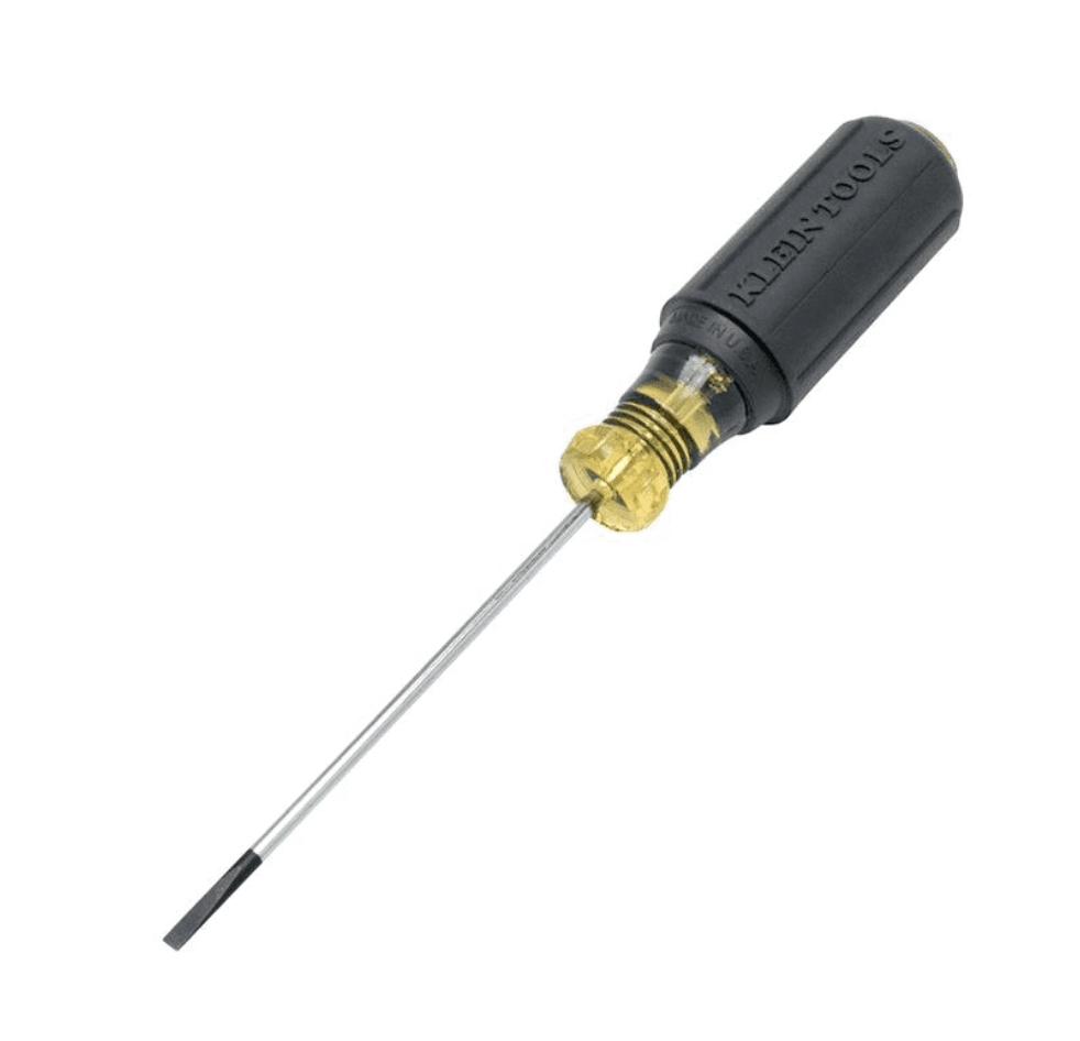 Klein Tools 612-4 1/8" x 4" Cabinet Tipped Terminal Block Screwdriver