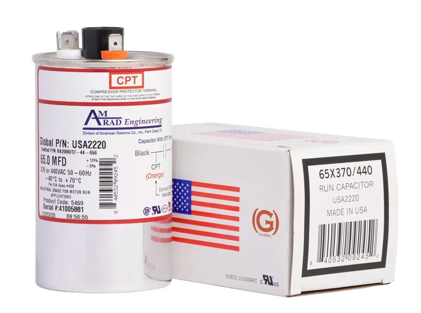 AMERICAN RADIONIC OVAL RUN CAPACITOR - USA2220