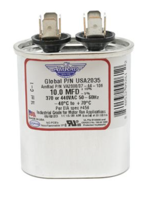 AMERICAN RADIONIC OVAL RUN CAPACITOR - USA2035