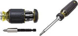 Klein Tools 32308HD Multi-Bit Stubby Screwdriver Set, Impact-Rated 12-in-1 Adjustable Magnetic Tool with Phillips, Slotted, Square Bits and Flip Nut Drivers