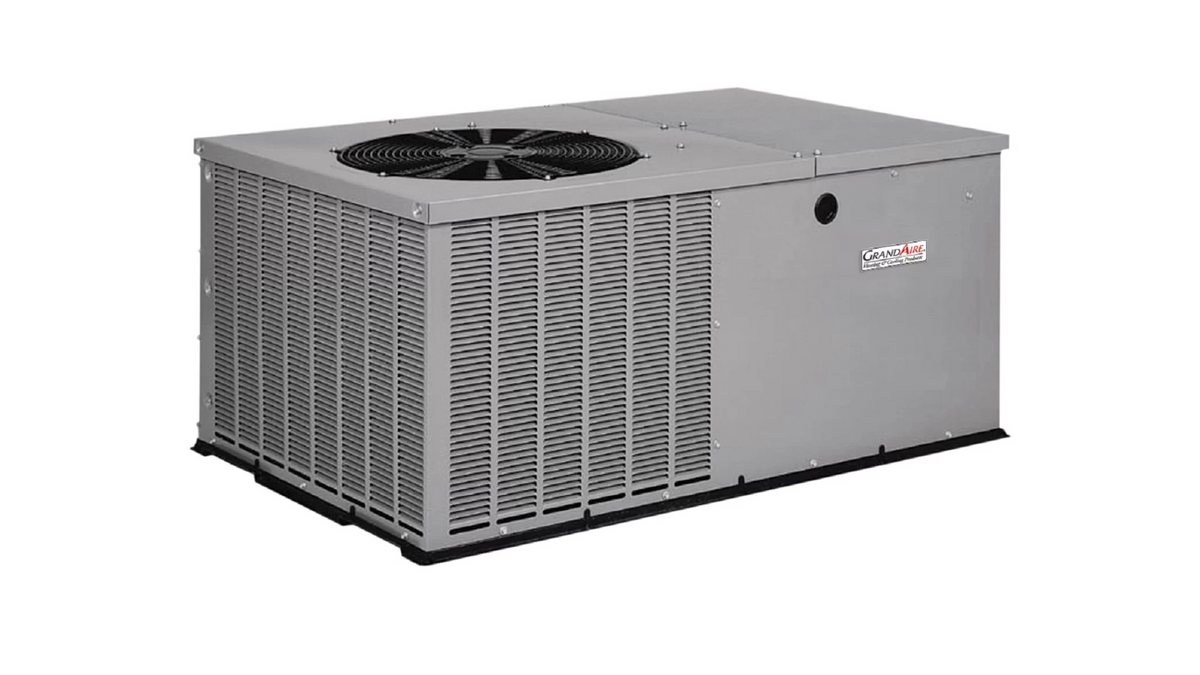 2.5 Ton 13.4 SEER2 GrandAire Packaged Air Conditioner | R-410A | Horizontal ECM Blower | 208-230V Single Phase