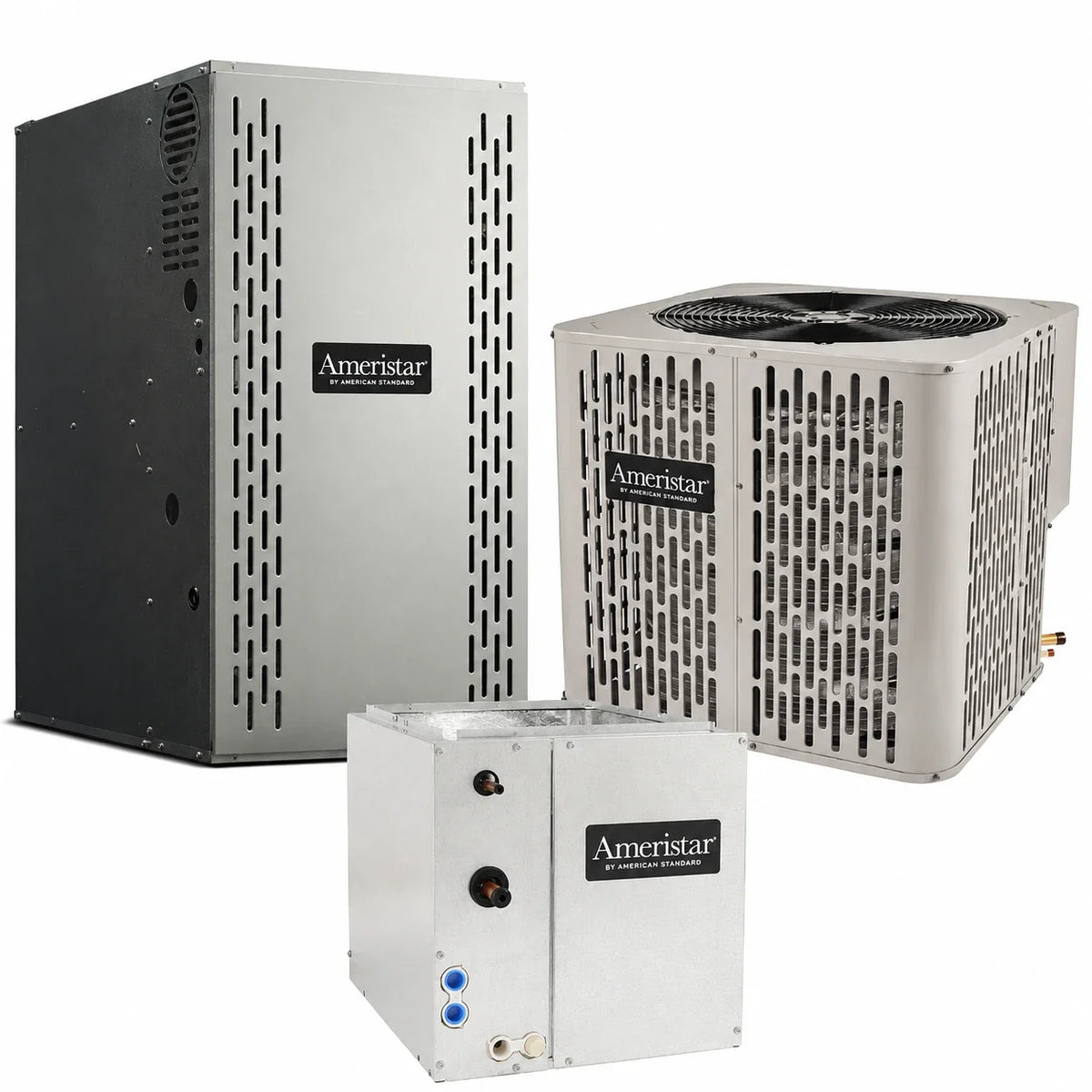 Ameristar 2 Ton Complete AC & Gas Furnace System – 14.3 SEER2 R-454B – 40,000 BTU Furnace + Condenser + Cased Coil