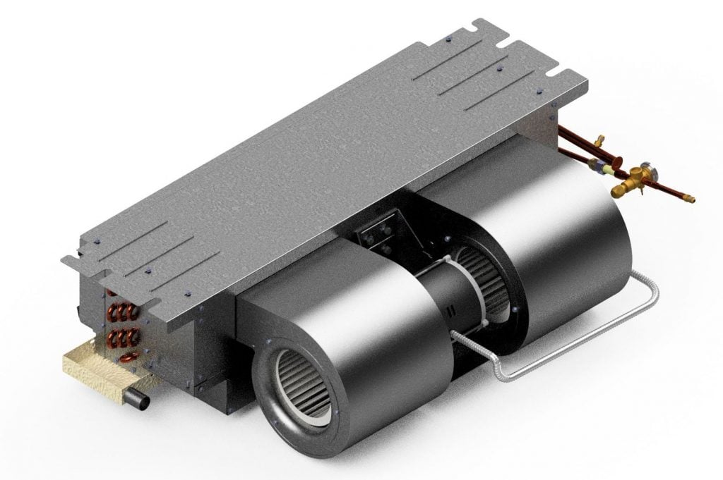 First Co 36HX10 3 Ton Horizontal Recessed Ceiling Fan Coil Unit 10kW Electric Heat Uncased R-410A 208-230V