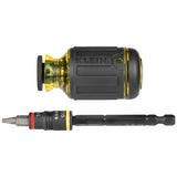 Klein Tools 32308HD Multi-Bit Stubby Screwdriver Set, Impact-Rated 12-in-1 Adjustable Magnetic Tool with Phillips, Slotted, Square Bits and Flip Nut Drivers