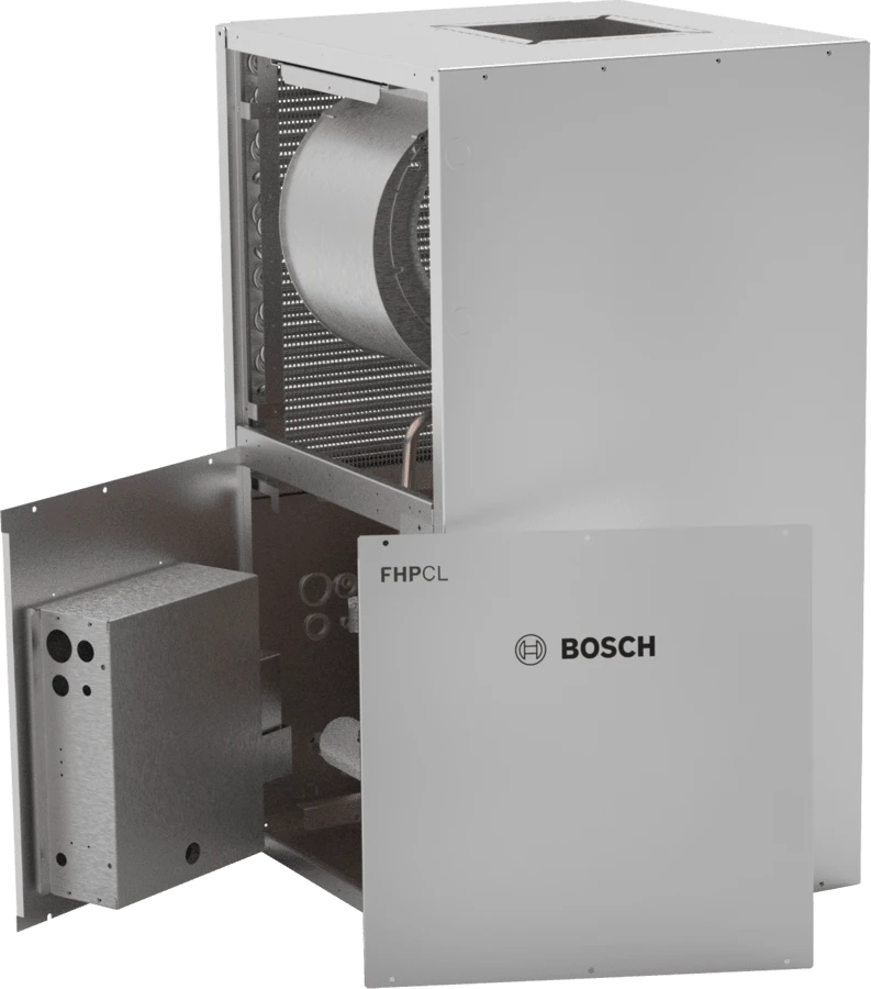Bosch 2.5 Ton BCL030VTCLR Left Return Water Source Heat Pump HVAC System with R-454B Refrigerant – 30,000 BTU Energy-Efficient Cooling & Heating for Residential & Light Commercial Use