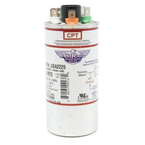 American Radionic USA2225 Oval Run Capacitor – 25/5 µF, 370/440V, Made in USA
