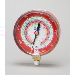 Yellow Jacket Red Pressure Gauge Main