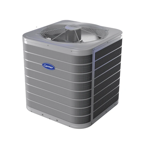 "Carrier Performance 4 Ton 2-Stage Air Conditioner Model 26TPA848W003 – Front View"