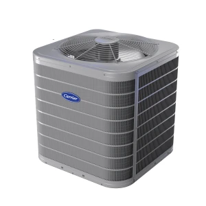 Carrier Performance 18 Air Conditioner Model 26TPA8 – Front View with Louvered Coil Guard